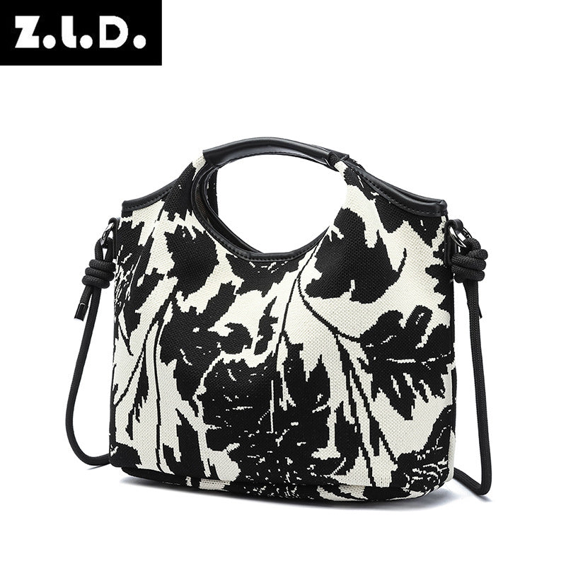 Women's Classic Comfortable Slouchy Fashionable Flower Shoulder Bags