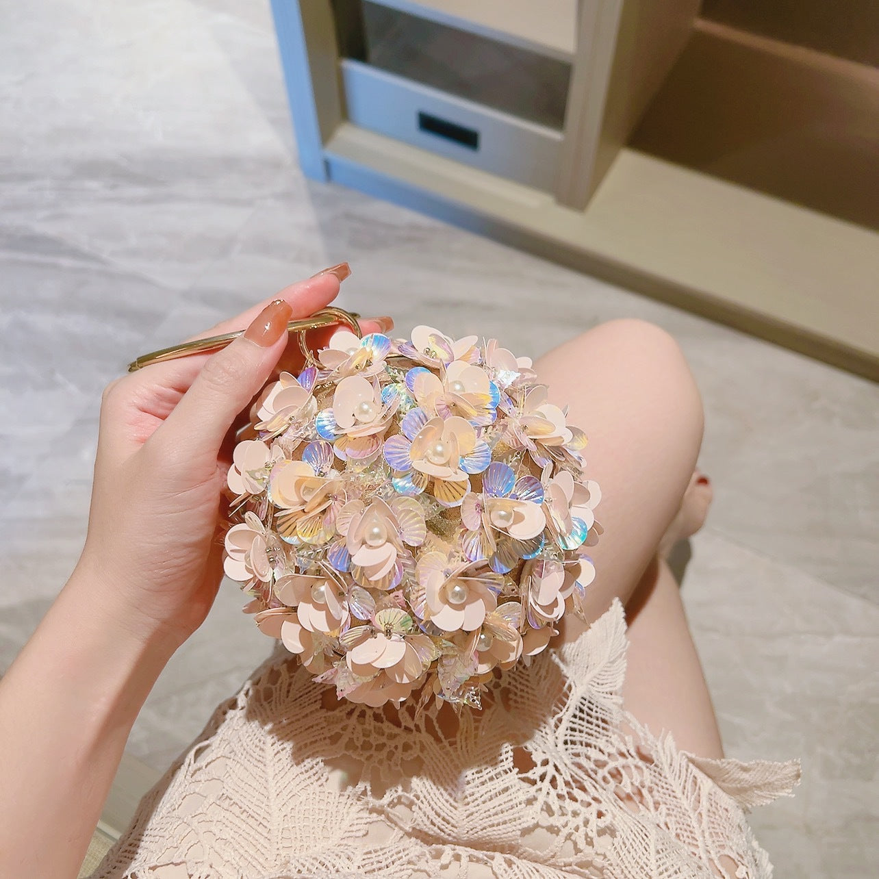 Flower Banquet Clutch Dinner With Formal Dress Evening Bags