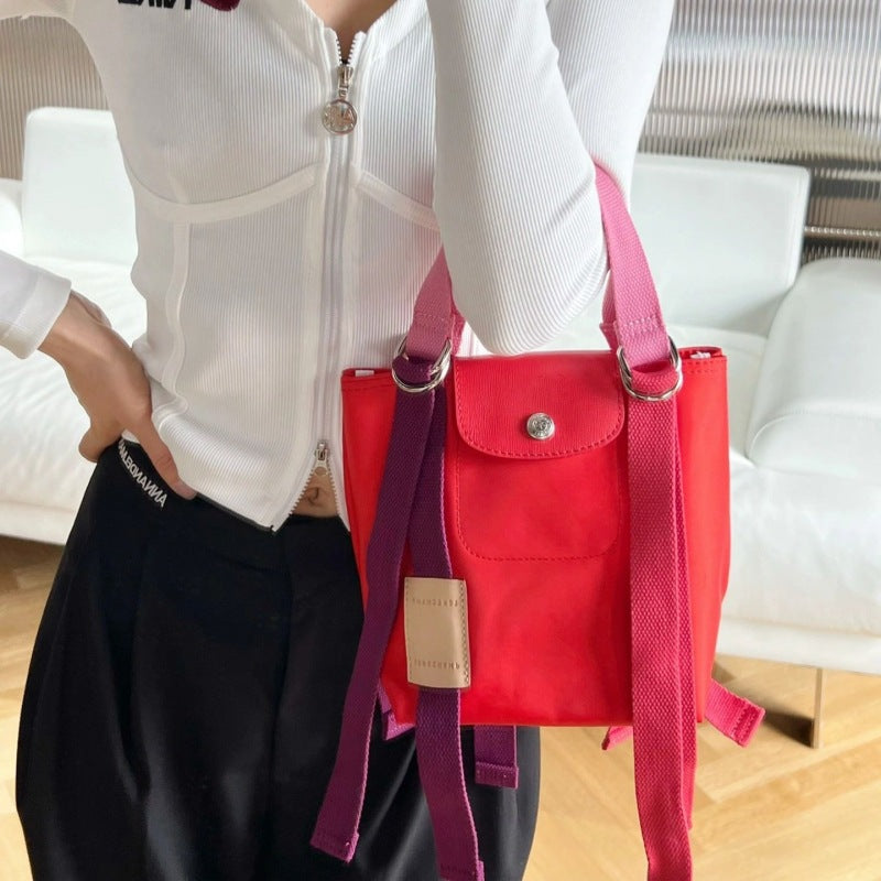 Color Dragon Boat Ribbon Block Waterproof Handbags