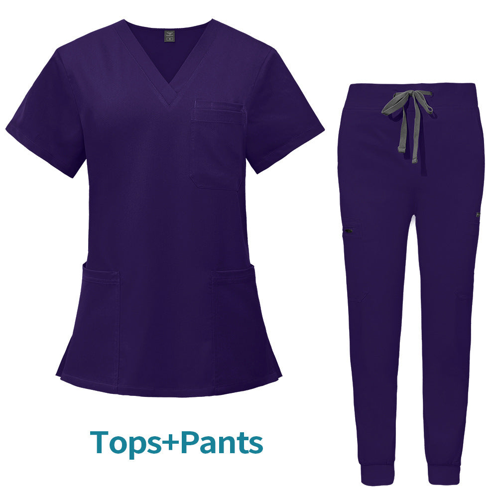 Multifunctional Pocket Surgical Gown Anesthesiologist Work Uniform