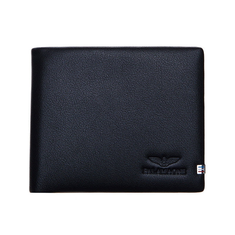 Men's Fl Cowhide Short Business Husband Birthday Men's Wallet