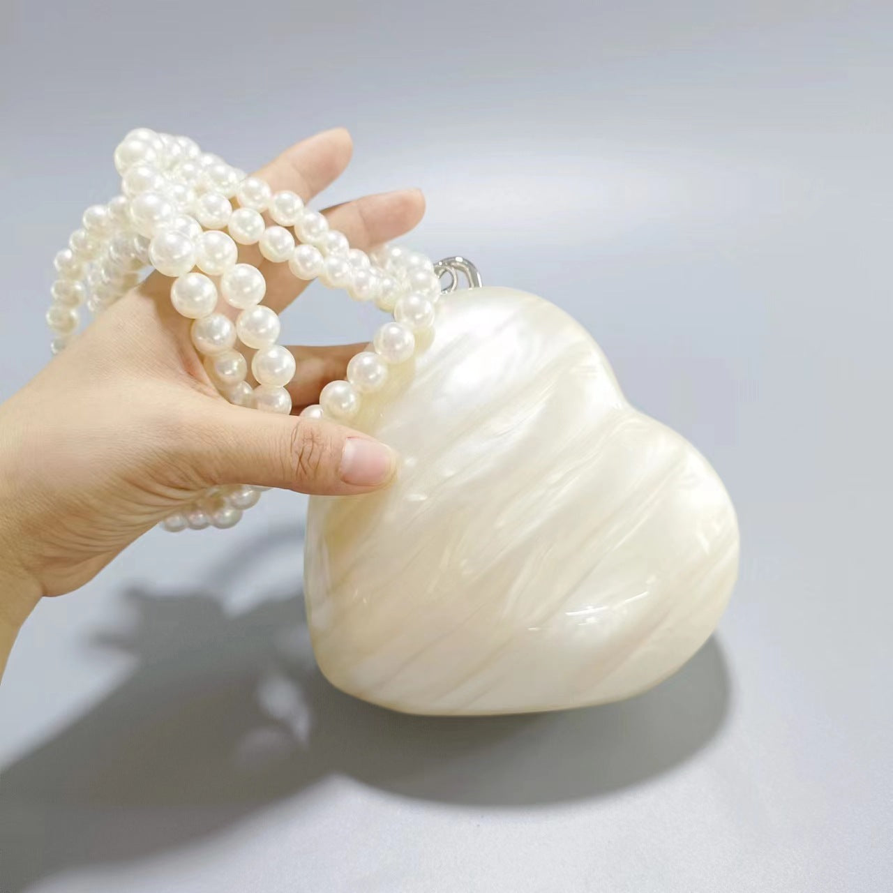 Women's Fashion Heart Shape Acrylic Dinner Banquet Evening Bags