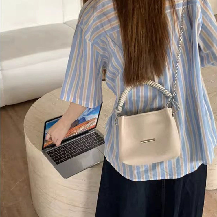 Women's Fashion Hand Carrying Box Imitation Denim Pattern Crossbody Bags