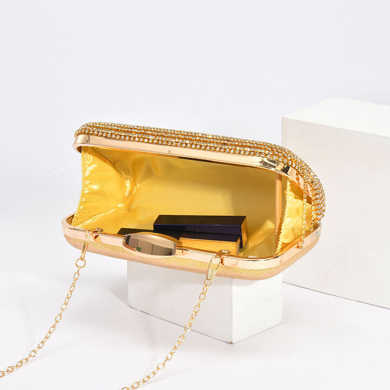 Rhinestone Shiny Tassel Dinner Clutch Banquet Evening Bags
