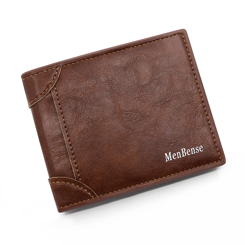 Men's Short External Pocket Large Capacity Multiple Slots Men's Wallet