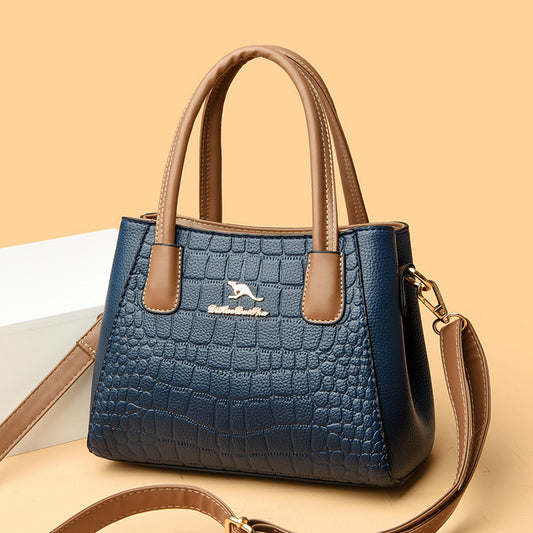 Women's Stone Pattern High Sense Large Small Square Bags