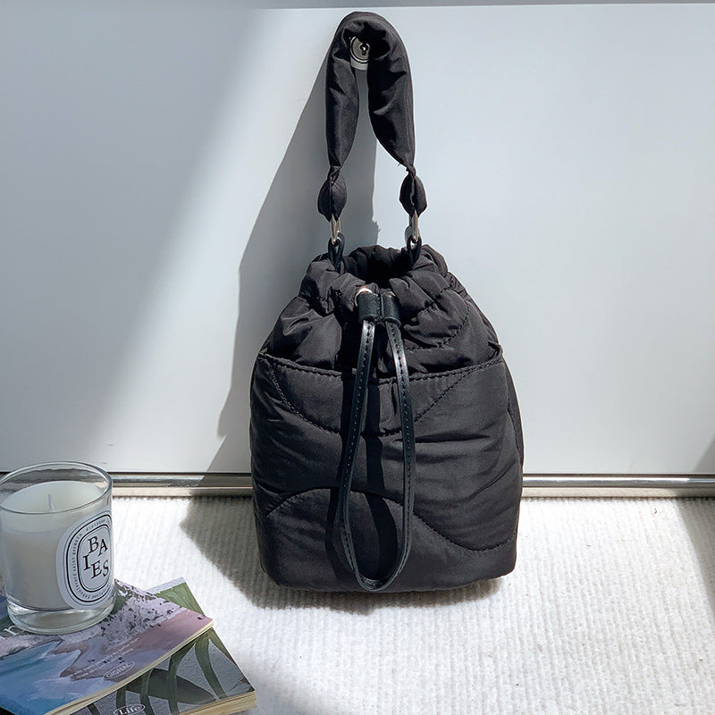 Cotton Filled Fashion Tide Drawstring Vintage Handbags