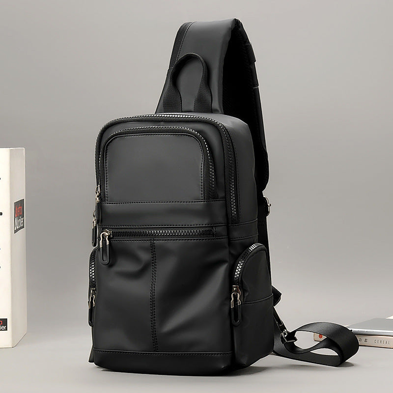 Men's Waterproof Oxford Cloth Large Capacity Solid Men's Chest Bags
