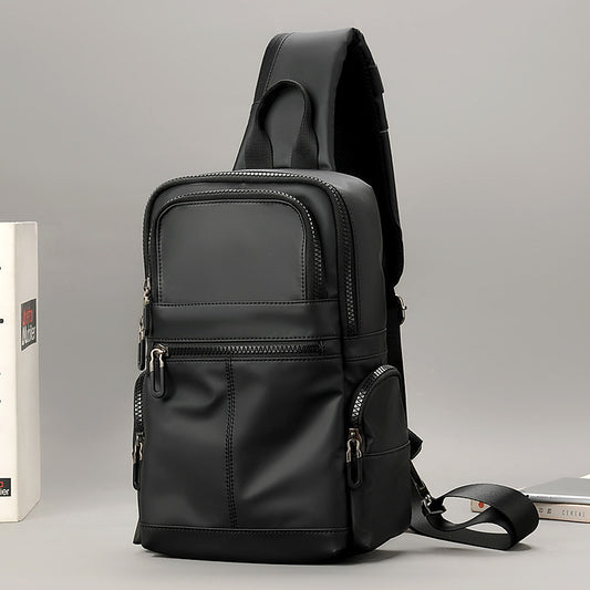 Men's Waterproof Oxford Cloth Large Capacity Solid Men's Chest Bags