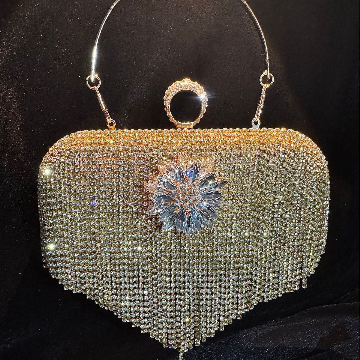 Full Diamond Rhinestone Clutch Bar Banquet Evening Bags