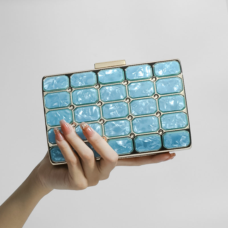 Women's Banquet Dress Dinner Fan Fashion Acrylic Evening Bags