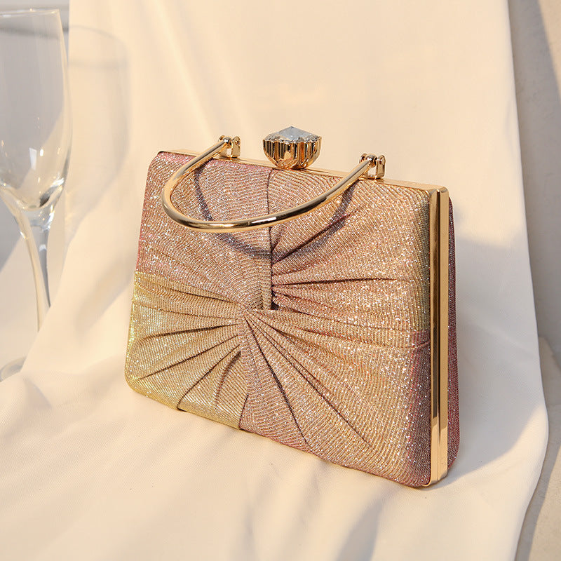 Women's Retro Dinner Hand-woven Banquet Metal Evening Bags
