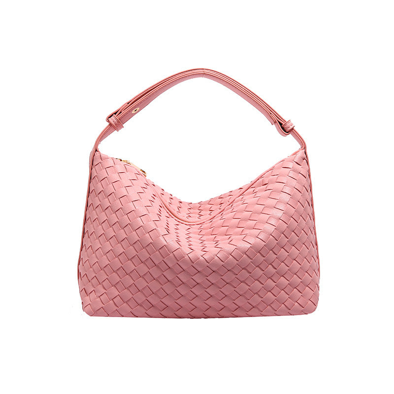 Women's High-grade Woven Retro Style Fashionable Commuting Armpit Bags