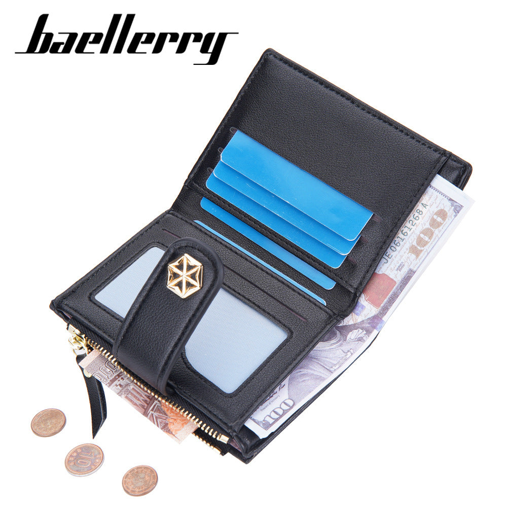 Women's Korean Style Multiple Slots Hasp Zipper Fashion Ladies Wallet