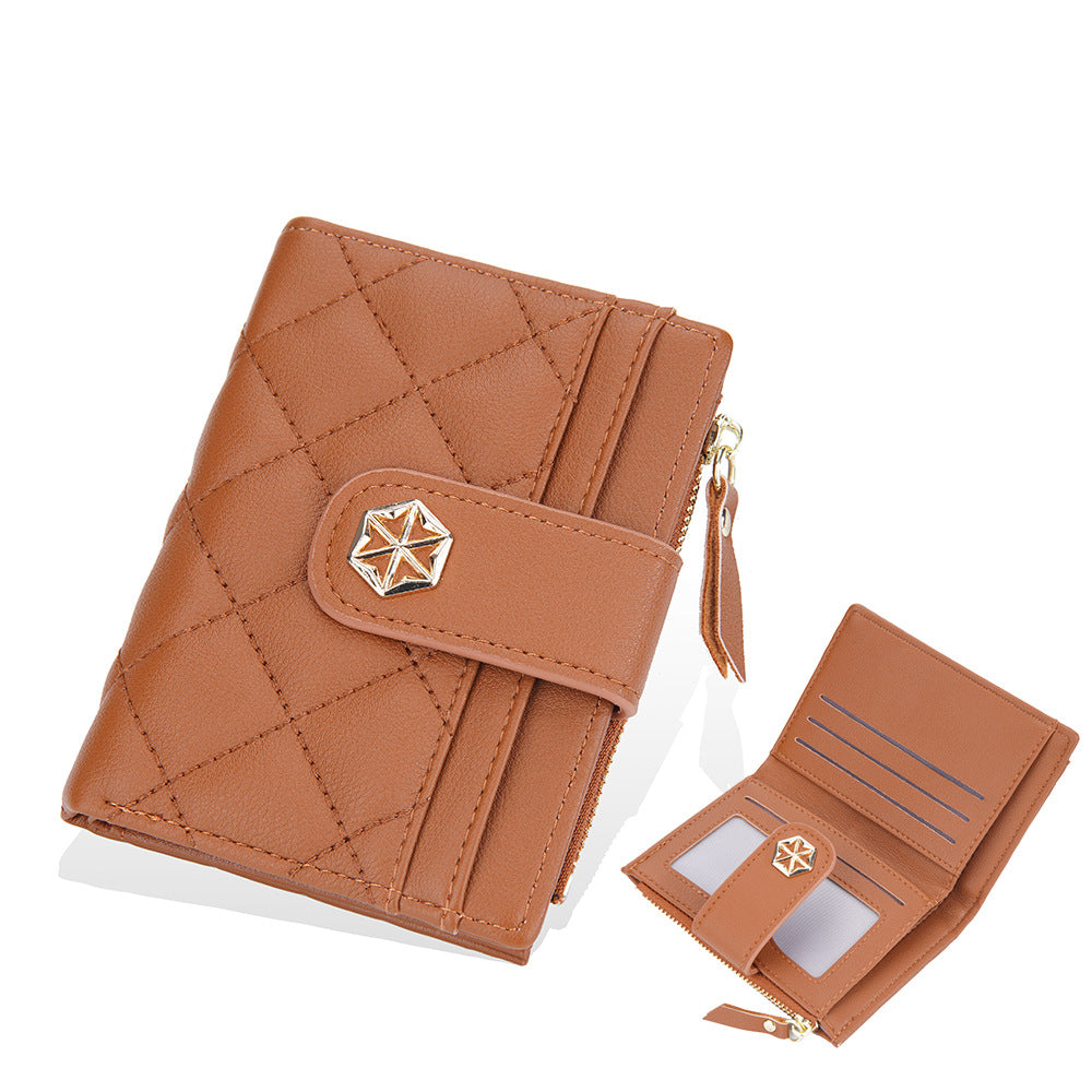 Women's Korean Style Multiple Slots Hasp Zipper Fashion Ladies Wallet