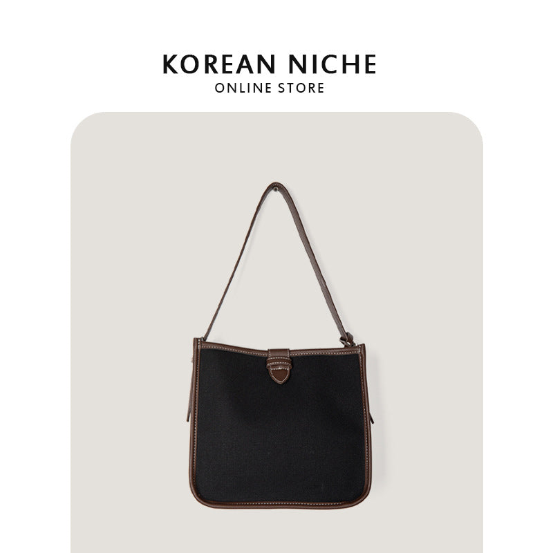 Women's Design Large Capacity Canvas Underarm Fashion Bags