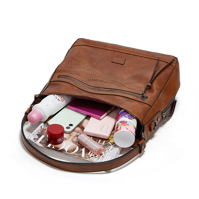 Women's Innovative Retro Zip Tassel Portable Bags