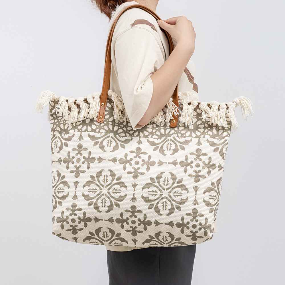 Creative Commuter Canvas Bohemian Ethnic Print Shoulder Bags
