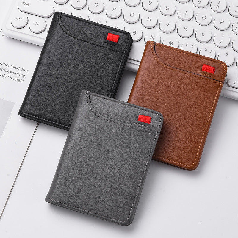 Creative Innovative Men's Vertical Certificate Mini Card Holder