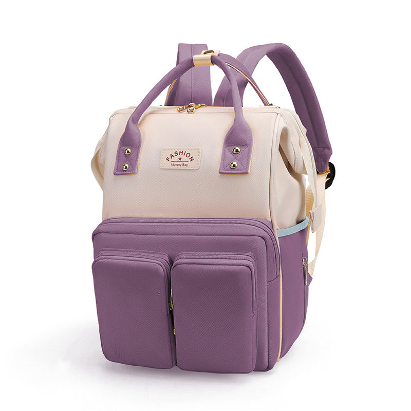 Mummy Double Front Cute Color Matching Bags