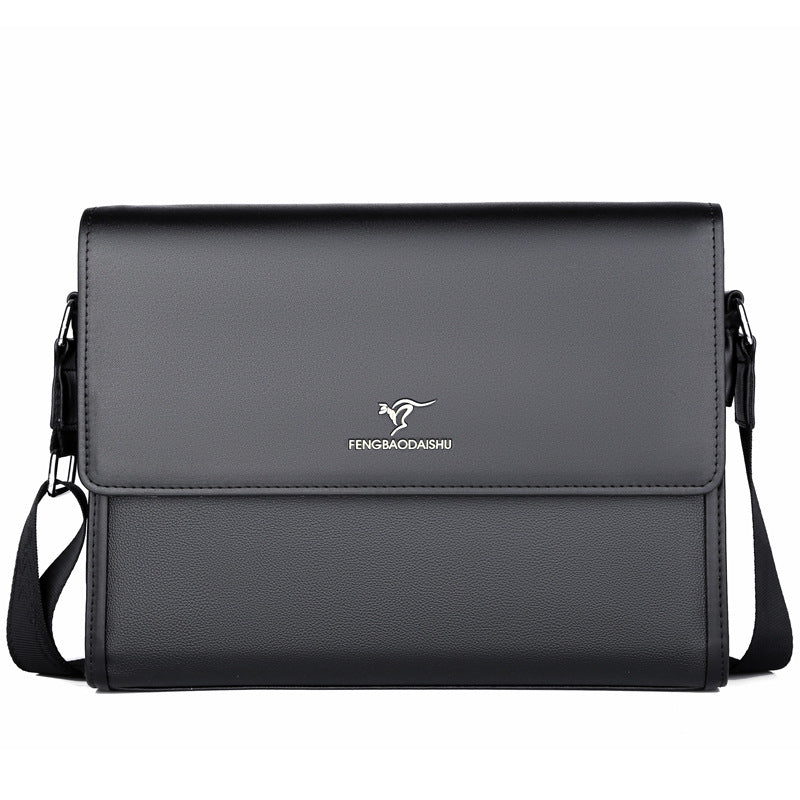 Men's Source Horizontal Leather Business Commute Men's Shoulder Bags