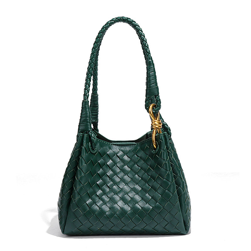 Women's Vintage Weave Hand Carrying Parachute Two-piece Set Women's Handbag