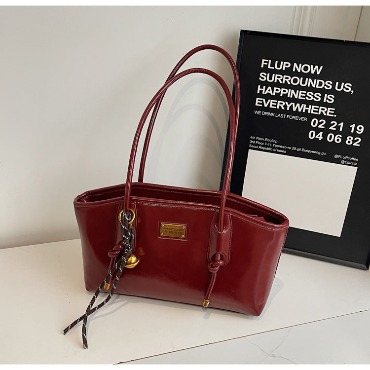 Women's High-grade Retro Easy Matching Large Capacity Winter Popular One Women's Shoulder Bag