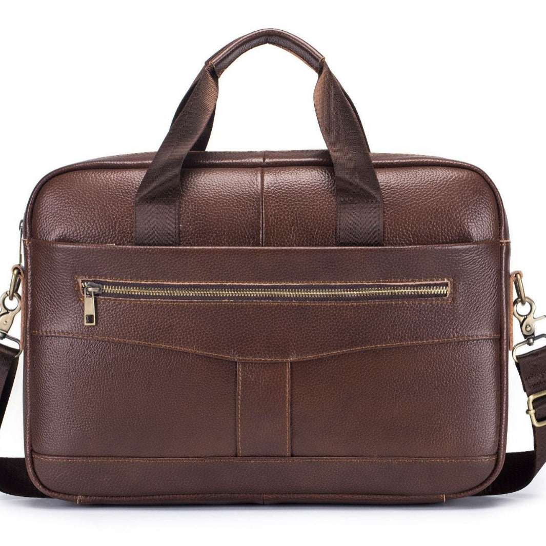 Men's Leather For Cow Computer Business Large Laptop Bags
