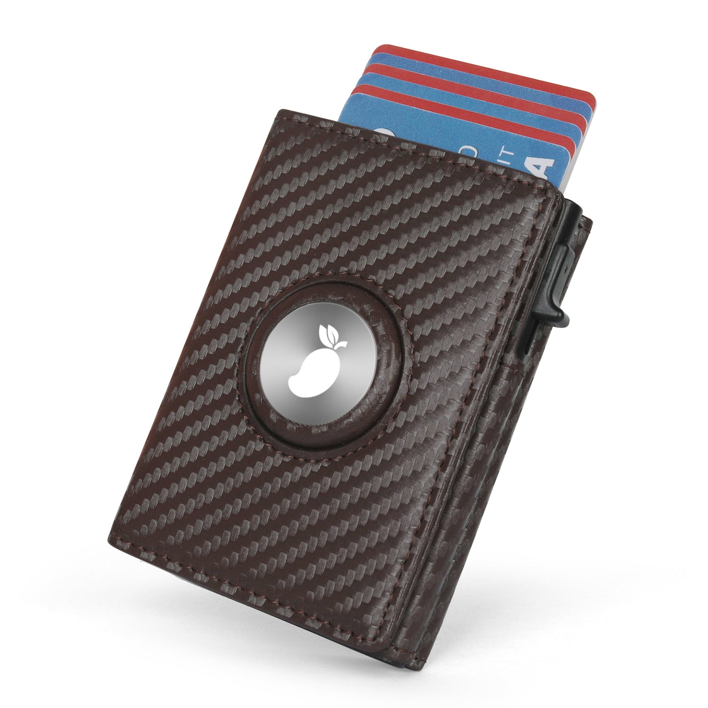 Men's Tracking Swiping Carbon Fiber Cassette Multifunctional Men's Wallets