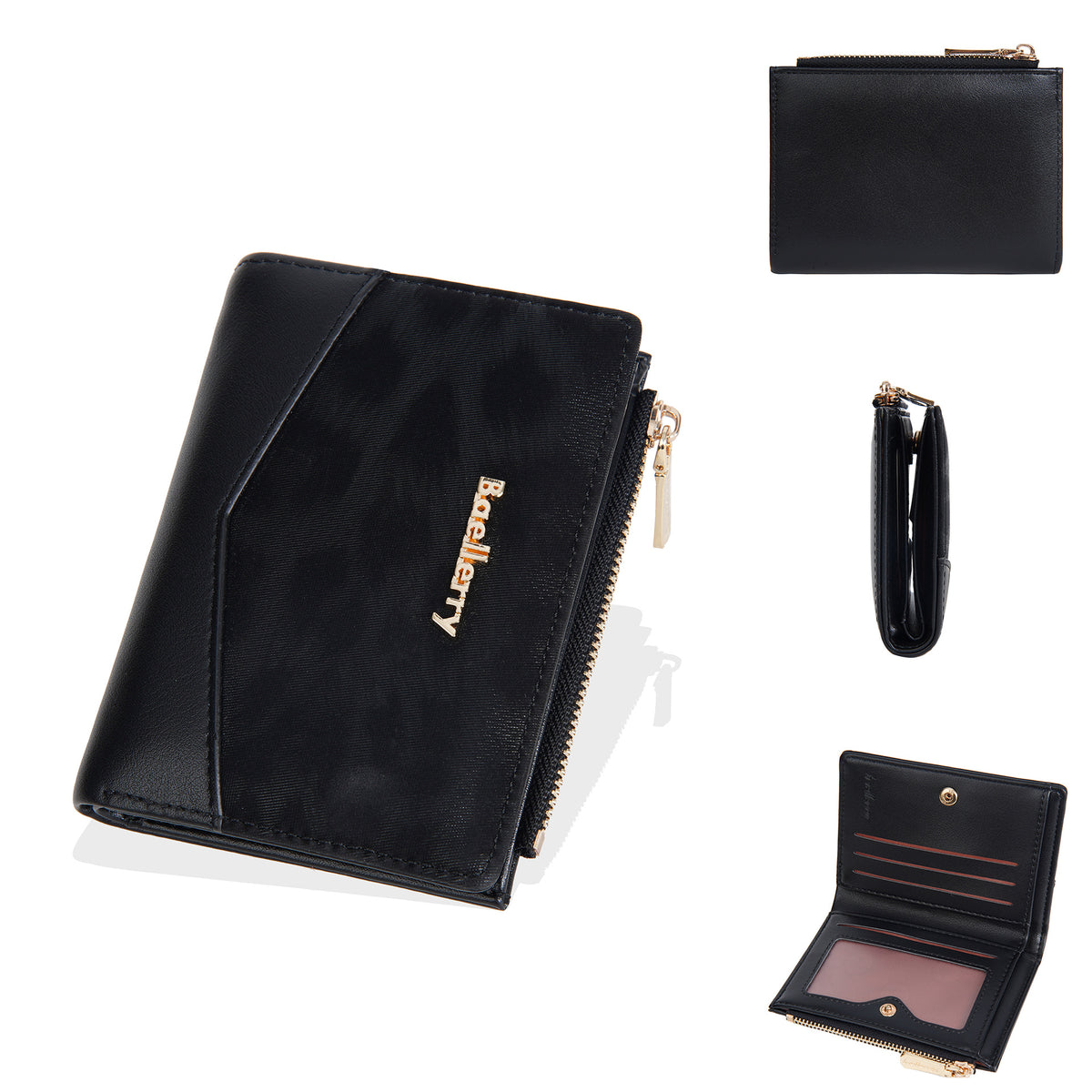 Women's Short Simple Multiple Slots Two Fold Ladies Wallet