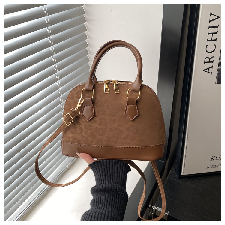 Women's Texture Solid Color Large Capacity Simple Popular Women's Shoulder Bag
