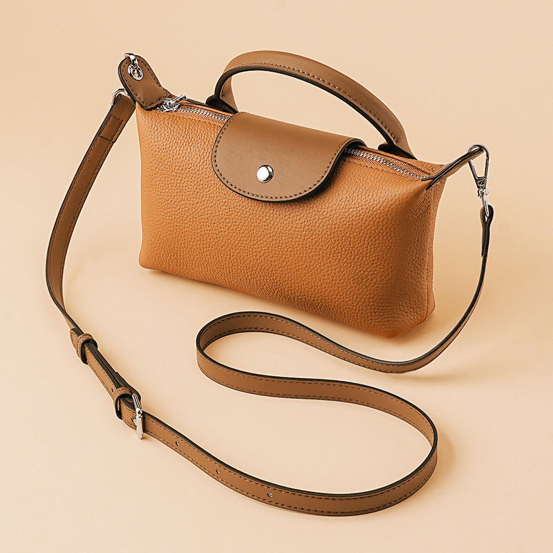 Women's Light Luxury Minority First Layer Leather Purses