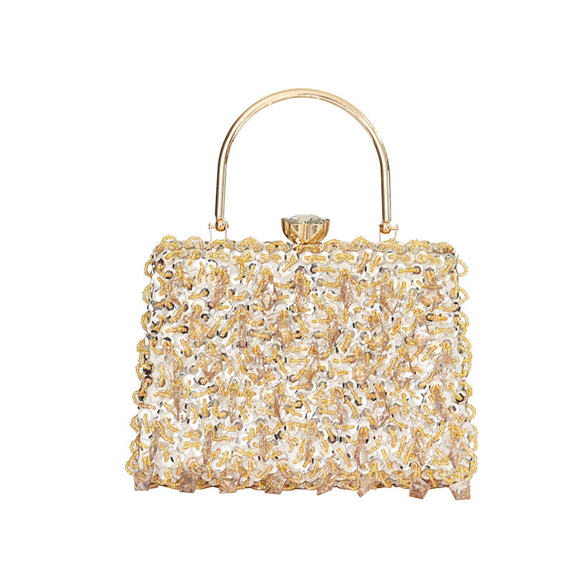 Women's Gem Pendant Dinner Pearl Embroidery Sequins Evening Bags