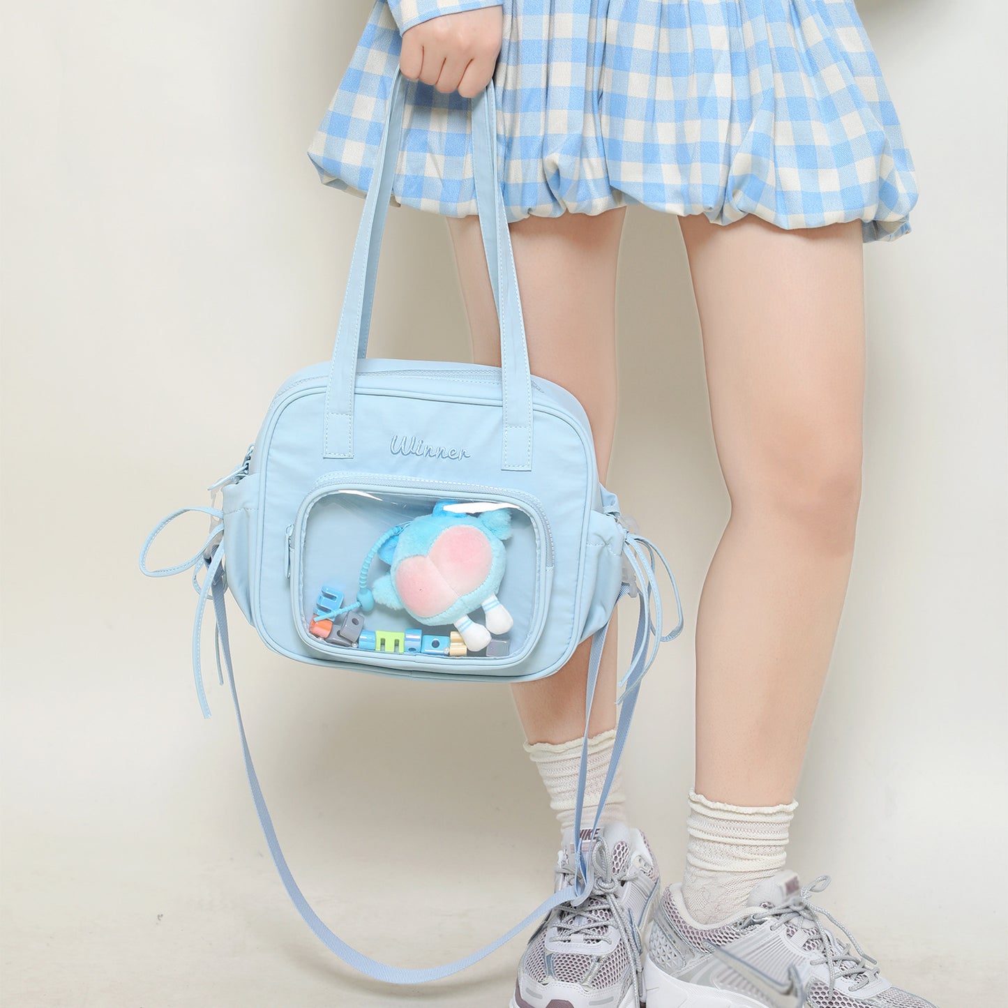 Women's Cartoon Nylon Large Capacity Portable Sundry Handbags