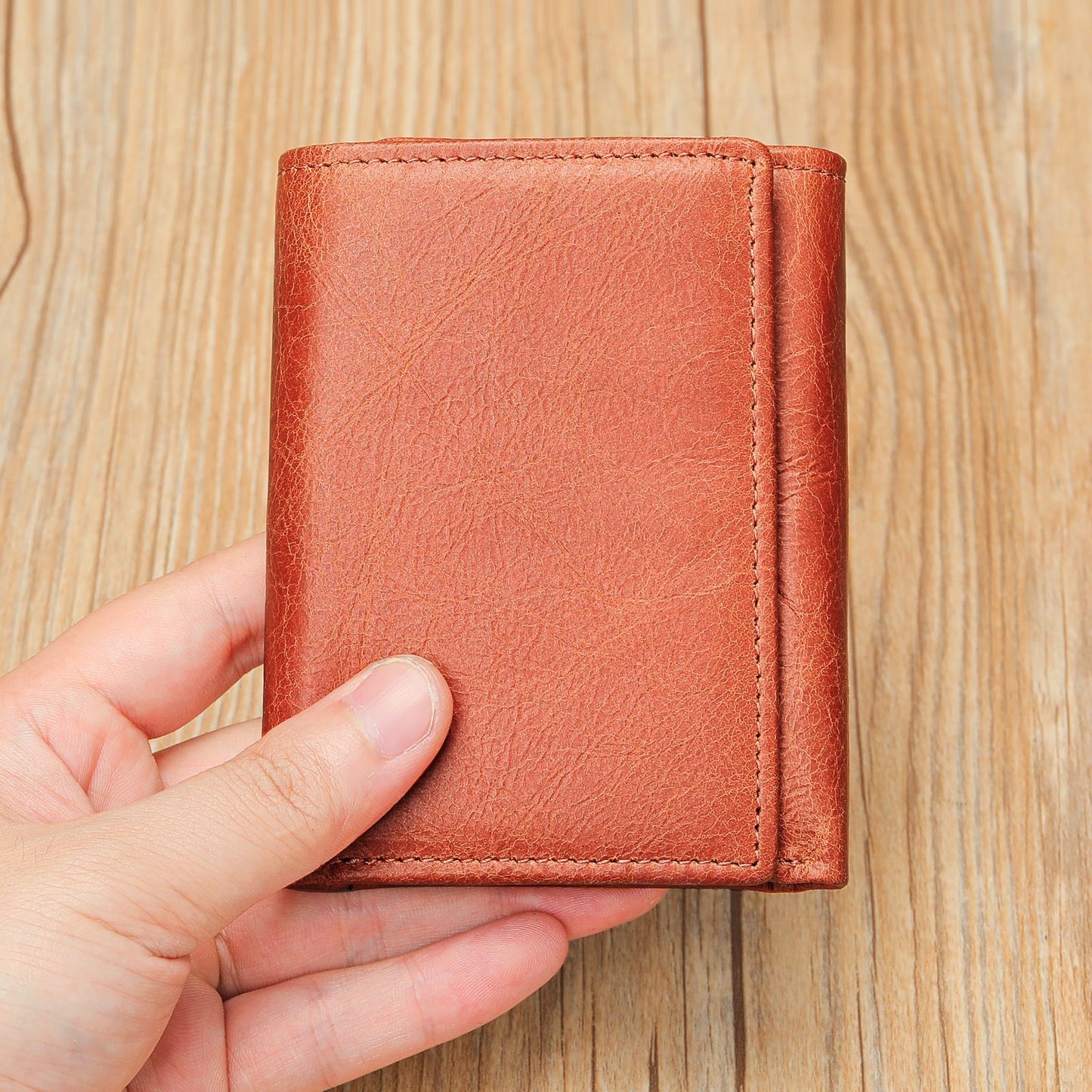 Men's American Gold Clip Swiping Multiple Slots Short Men's Wallets