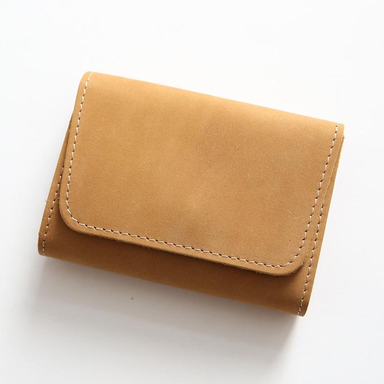 Men's Retro First Layer Cowhide Short Green Bags