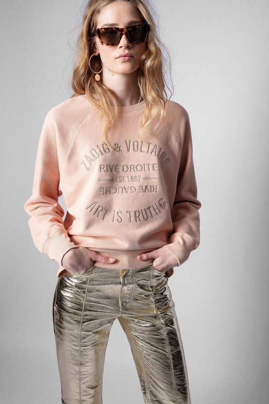 Women's Autumn French Minority Classic Letter Embroidery Sweaters