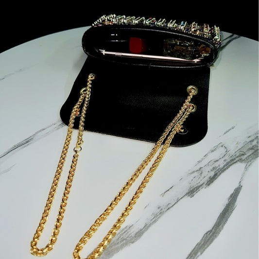 Women's Full Diamond Underarm Banquet Dress One Bags