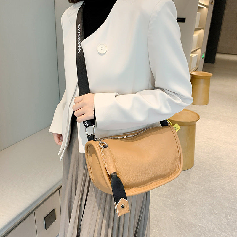 Women's Capacity Genuine Leather Fashionable Simple Top Bags