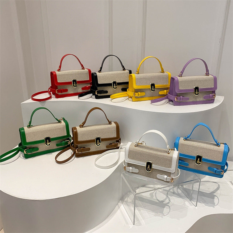Popular Summer Trend Contrast Color Western Women's Shoulder Bag