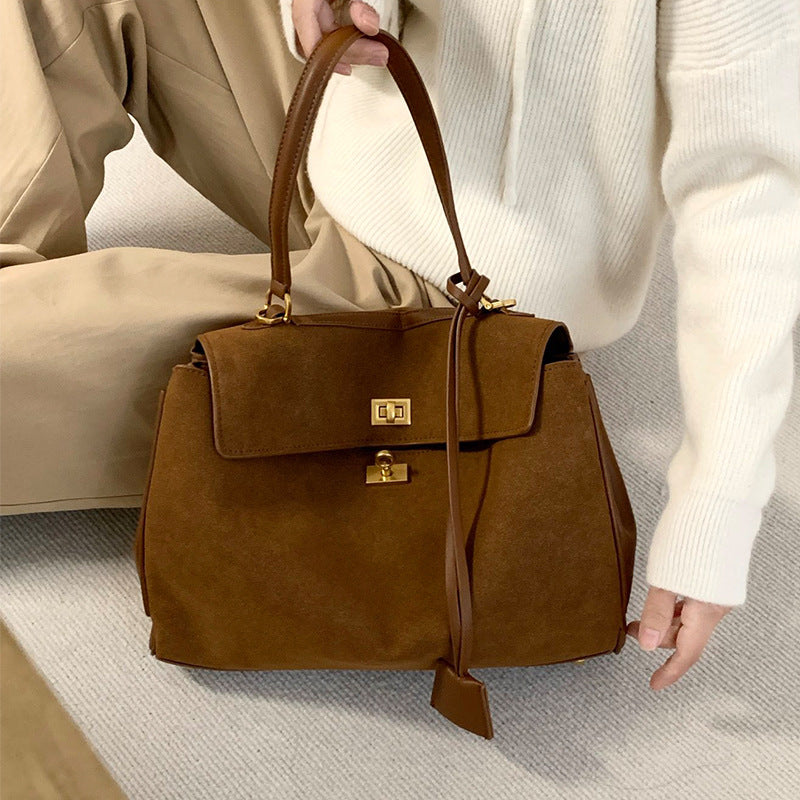 Women's Genuine Leather High-grade Underarm Commuter Kelly Crossbody Bags