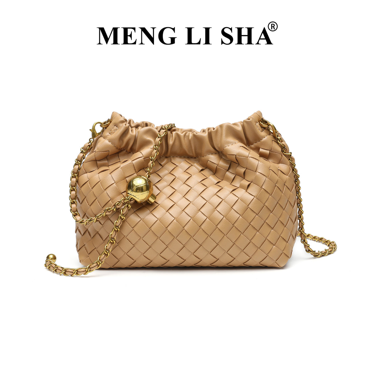 Design Chain Woven Cloud Simple Stylish Textured Women's Handbag