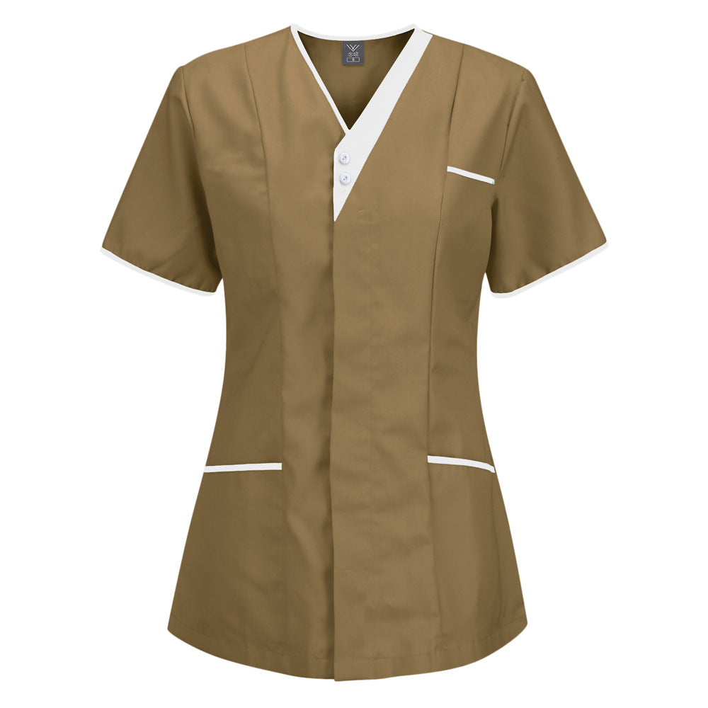 Surgical Gown Beauty Salon Doctor Short-sleeved Shirt Uniform