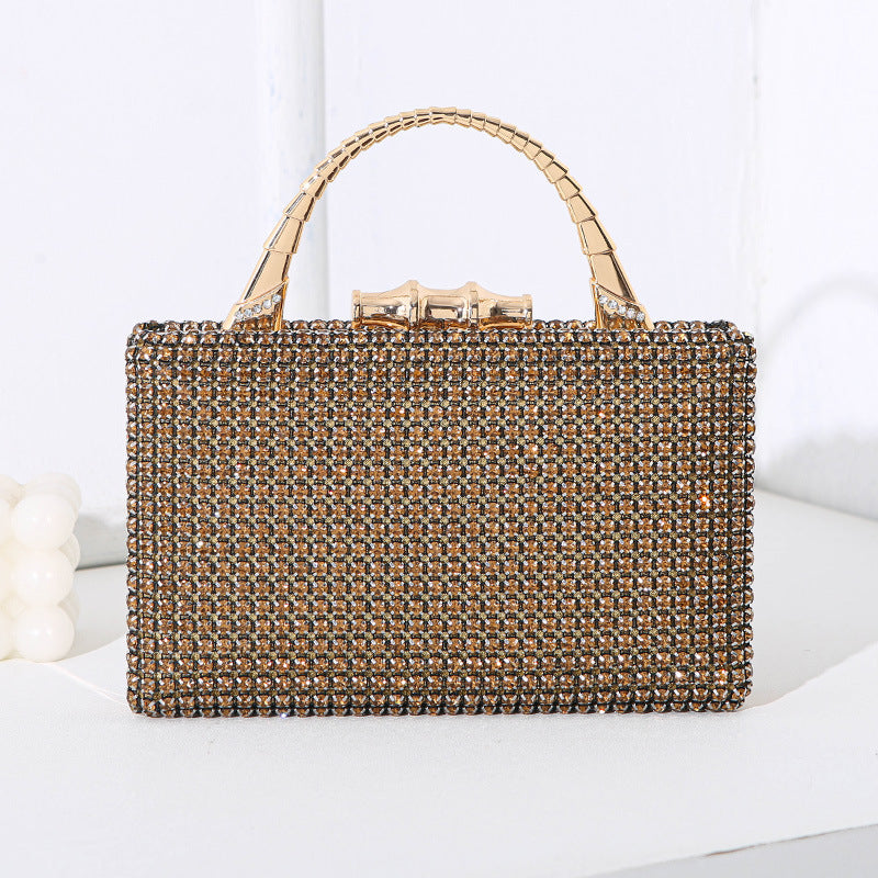Diamond Banquet Dress Metal Hand-held Handmade Evening Bags