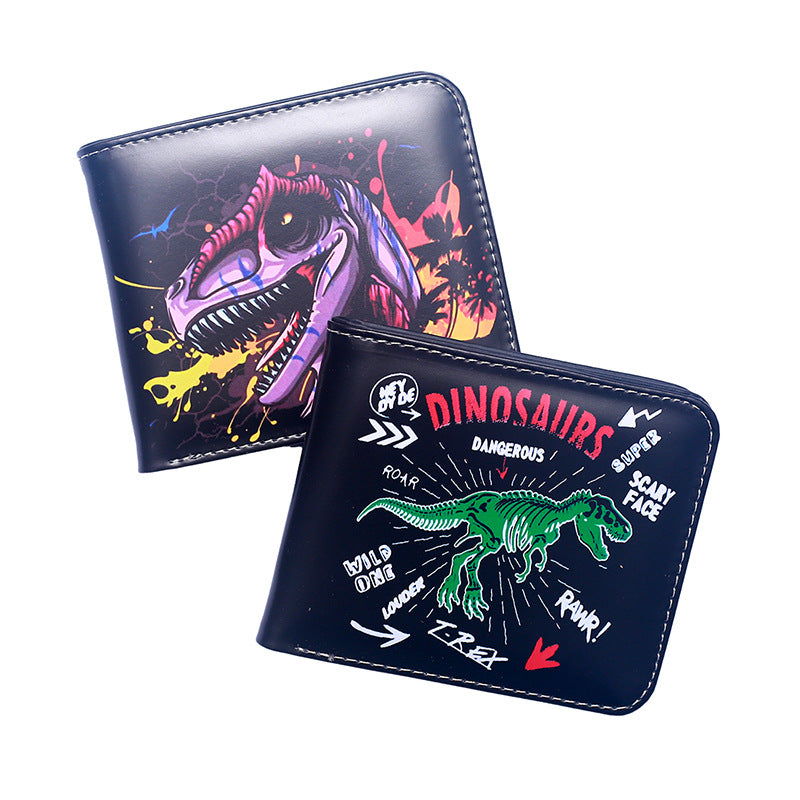 Women's & Men's Animal Short Dinosaur Printed Personalized Men's Wallet