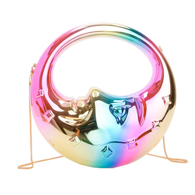 Women's Acrylic Moon Niche Creative Shape Handbags
