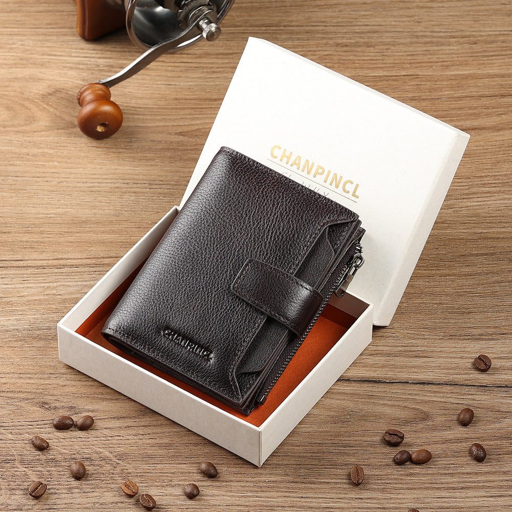 Men's Boxed Brushed Car Drawing License First Men's Wallets