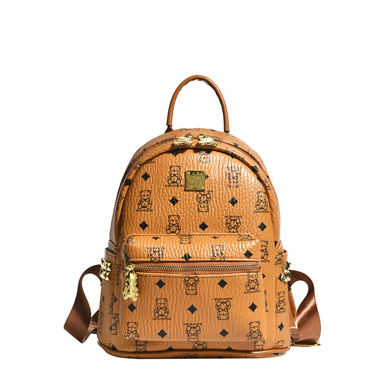 Women's Fashion Printed Cute Mini Live Korean Backpacks