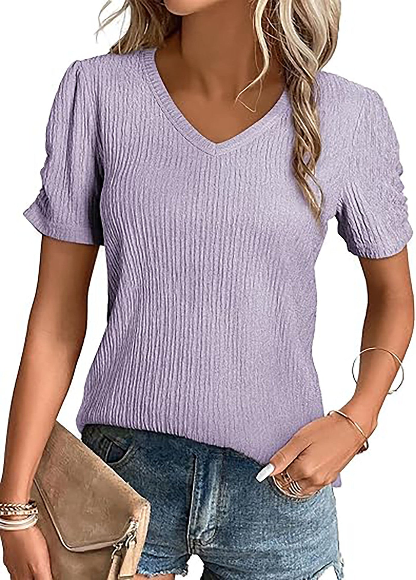 Women's Sleeve Formal Casual Shirt Solid Color Blouses