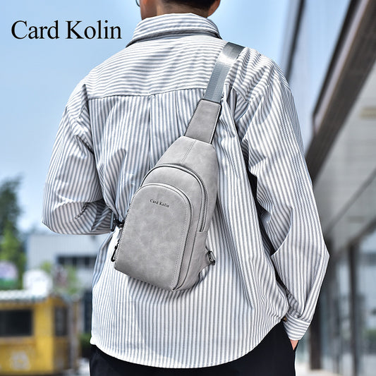 Men's Popular Texture Commute Minimalist Fashion Men's Chest Bags